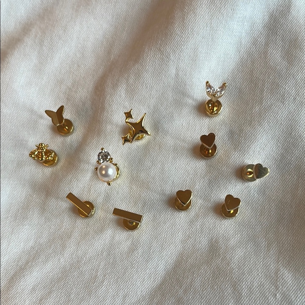 Assorted Gold Earring Set